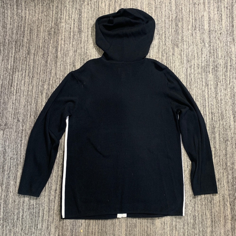 Chico's Black Hoodie with White Trim - Picture 5 of 5